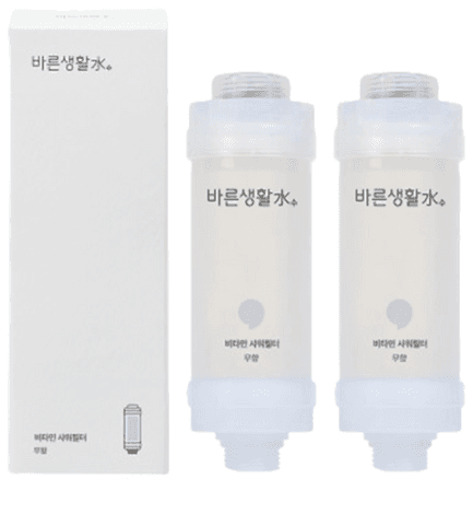 Barunsaengwhalsu Vitamin Shower Filter, Unscented , 2 pcs chlorine removal