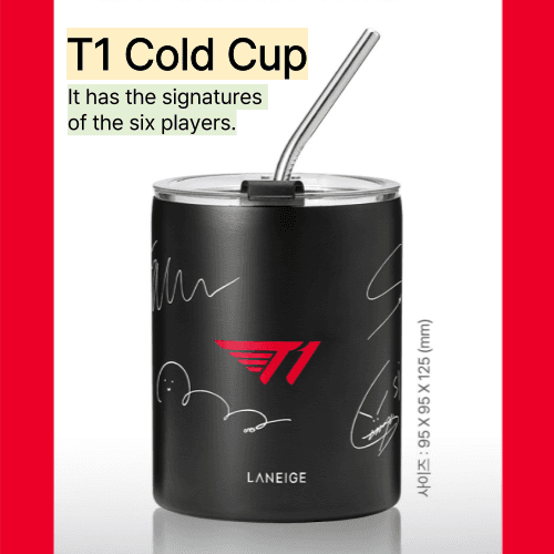 FAKER & LoL T1 Player x Laneige Cold Cup Korea Limited Edition Rare Item