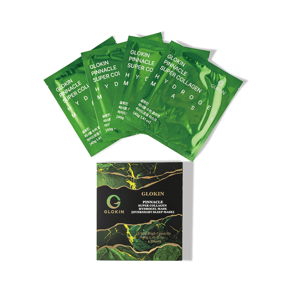 Glokin Pinnacle Super Collagen Hydrogel Overnight Sleep Mask(40g*4Sheets)