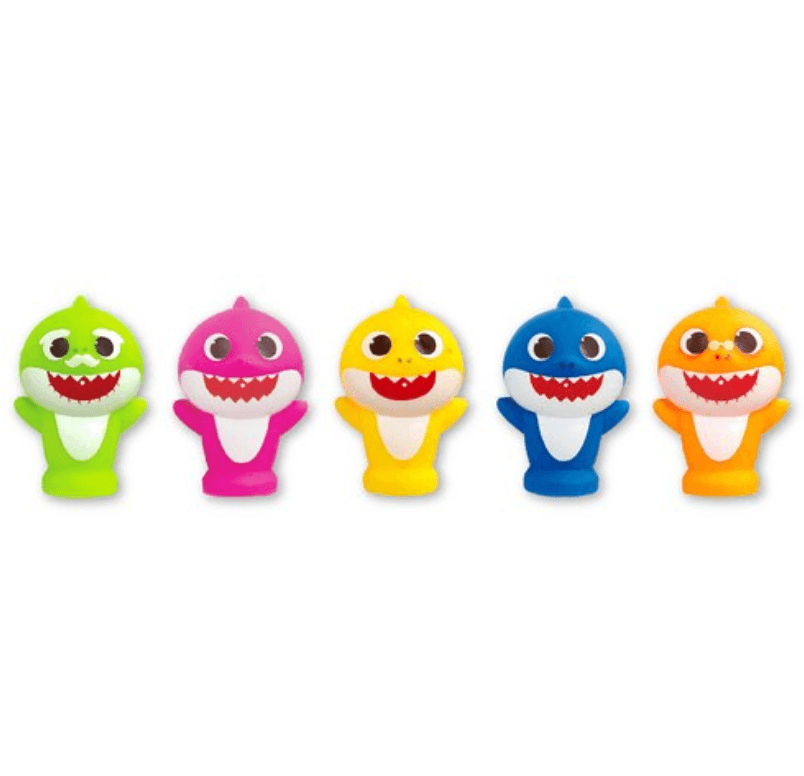 [Pinocchio x Pinkfong] Baby Shark Finger Puppet Bath Toy – Yellow, 1pc 2