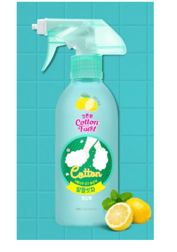 On The Body Cotton Foot Wash Shampoo – Lemon Mint Scent (385ml) – 1 Bottle 2