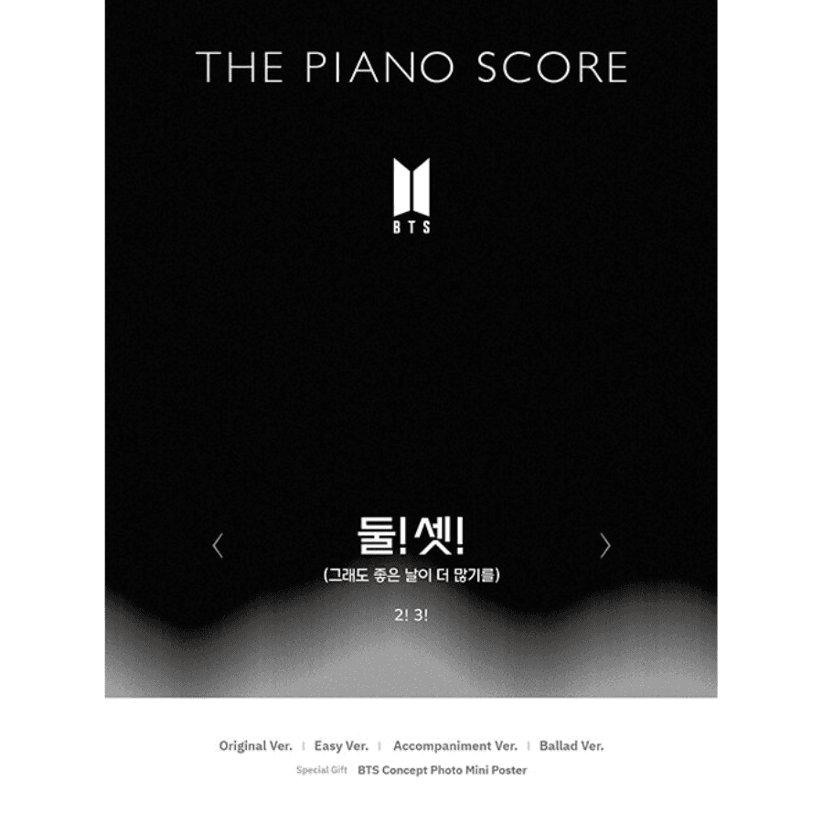 THE PIANO SCORE : BTS