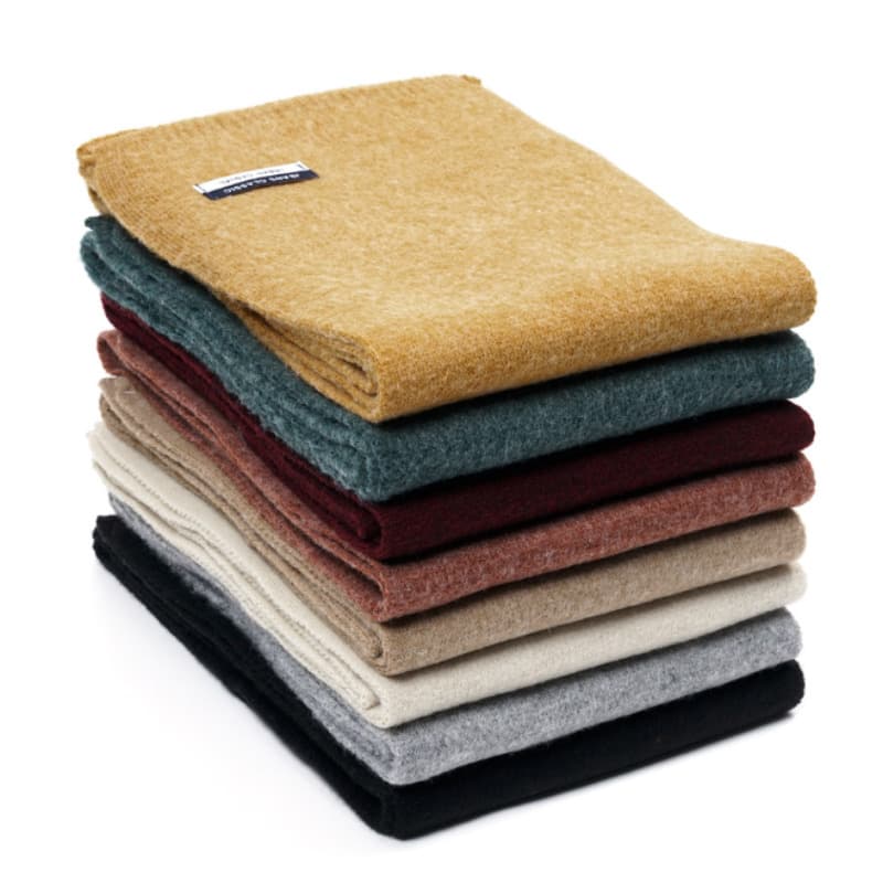 JBANS CLASSIC / Soft Wool Touch Plain Short Mini Knit Muffler 3 (C2104-AM095_BK)