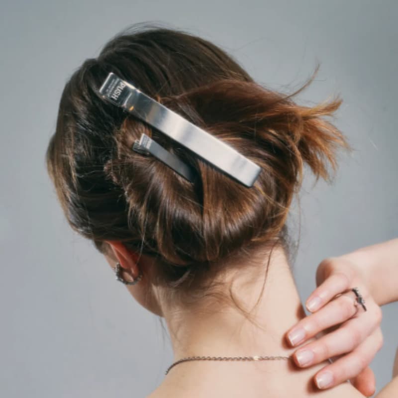 SENTIMENTS / NO.353 [SILVER] HAIR PIN 2 sets XXL pushpin clip