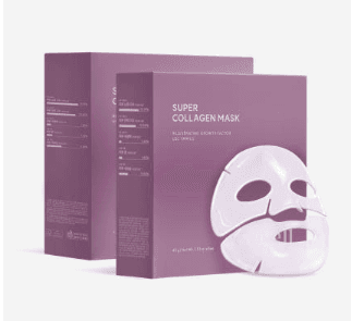 AROCELL Super Collagen Mask 20 Facial Sheet 5,000,000ppb Overnight Dual Matrix Hydrogel Masks with Low Molecular Weight Collagen for Elasticity Hydrating Anti-Aging Cooling Korean Skincare, 43g x 20ea