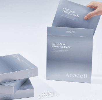 AROCELL OFFICIAL Botulcare Mask EX 4 Facial Sheet Microcurrent Masks – Moisturizing Hydrating Elasticity Boosting Pore Minimizing Korean Skincare with Hyaluronic Acid &amp; Panthenol 4