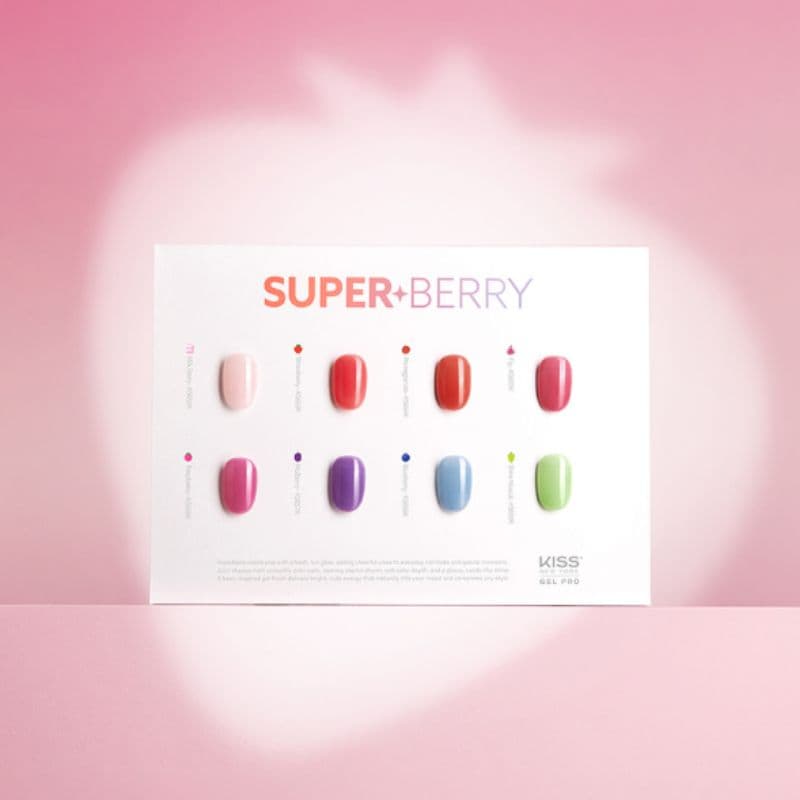 KISS NEW YORK / SUPER BERRY Syrup gel Nail 8 Set