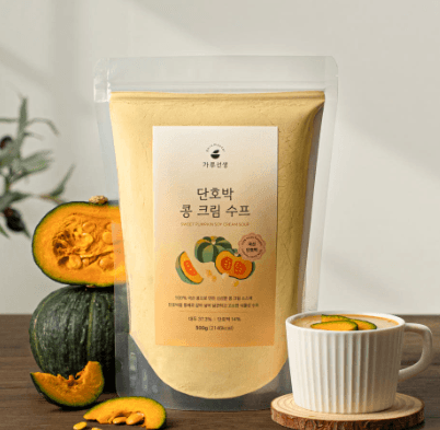 Sweet Pumpkin &amp; Bean Cream Soup Powder – 100% Plant-Based Vegan Soup, 500g