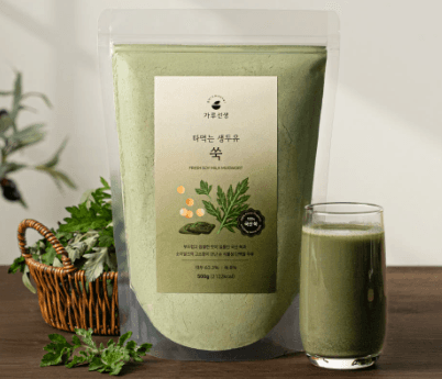 Mugwort Soy Latte Powder – Korean Young Mugwort Soy Drink Mix, 500g