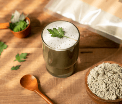 Mugwort Soy Latte Powder – Korean Young Mugwort Soy Drink Mix, 500g 4