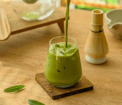 Instant Soy Matcha Latte Powder – Jeju Premium Matcha Green Tea Drink Mix, 500g 4