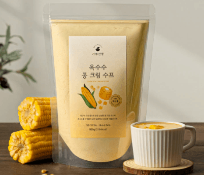 Corn &amp; Bean Cream Soup Powder – 100% Plant-Based Vegan Corn Soup, 500g
