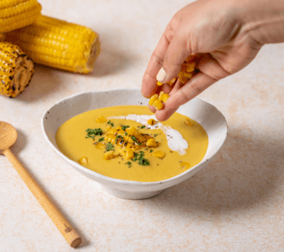 Corn &amp; Bean Cream Soup Powder – 100% Plant-Based Vegan Corn Soup, 500g 5