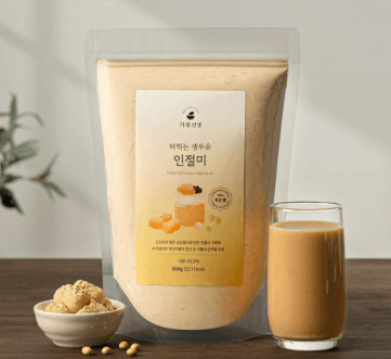 Injeolmi Soy Latte Powder – Korean Soybean Powder Plant-Based Protein Drink, 500g