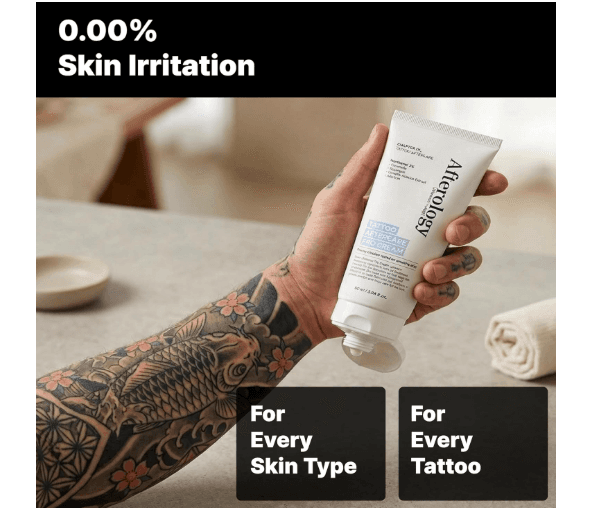 Afterology Tattoo Aftercare Lotion - Unscented Moisturizing Balm for Inked Skin - Color-Enhancing Care with Clean - Vegan Ingredients - Gentle Daily Tattoo Maintenance, 3.04 fl oz (Pack of 1) 5