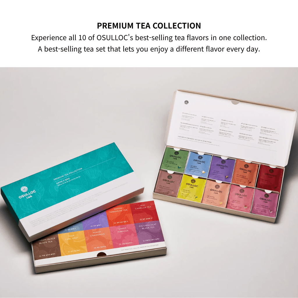 OSULLOC Premium Tea Collection 10 Flavors Tea Set Contents