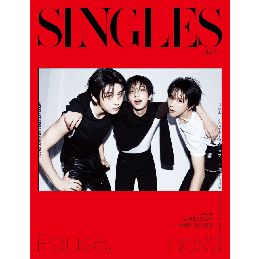 SINGLES Korea July 2026 BOYNEXTDOOR Myeong JAEHYUN, TAESAN, WOONHAK