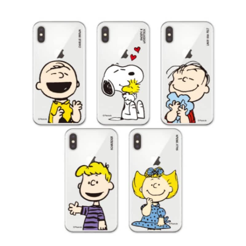PEANUTS/ Smile Transparent Jelly iPhone Case