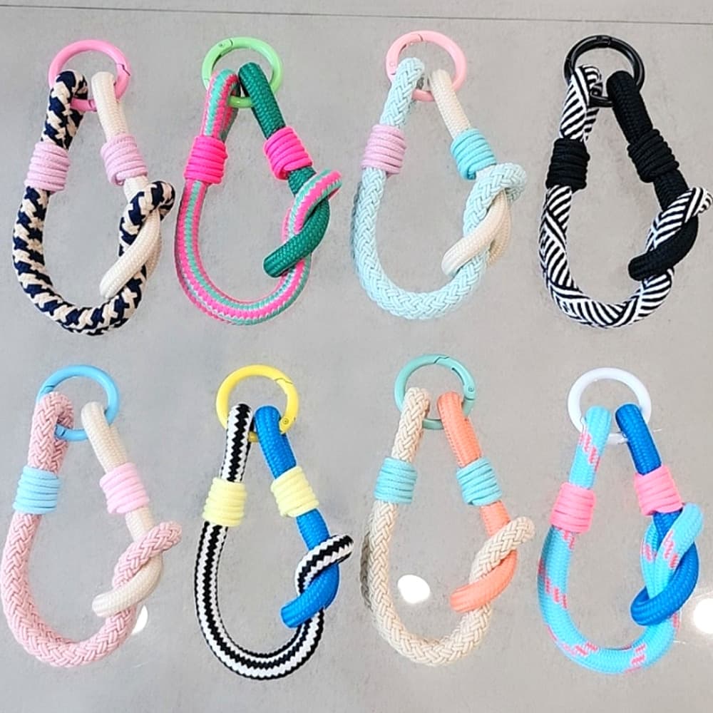 rope smartphone strap keyring tagholder phonestrap handmade