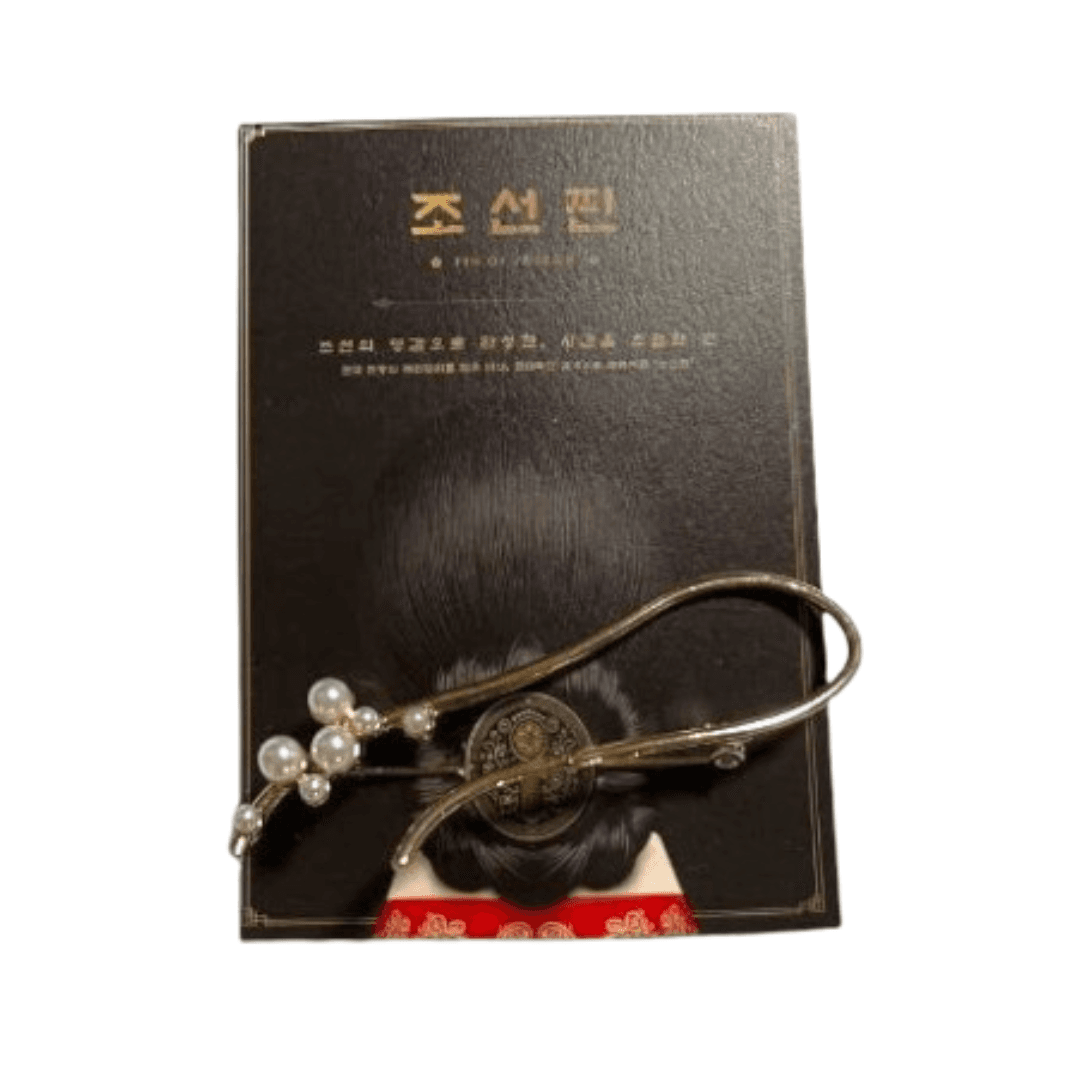 Pin of Joseon Pearl Blossom Brooch – Korean Traditional Floral Souvenir Pin with Pearl Detail, Hypoallergenic Elegant Accessory